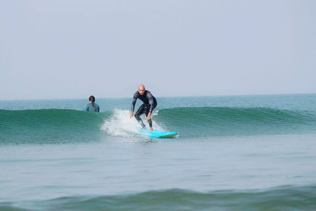 Surfing in Goa